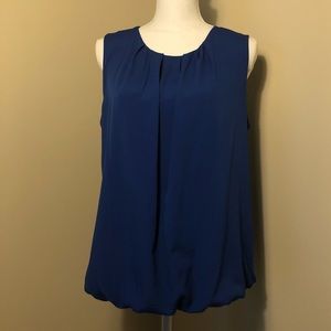 Royal Blue Sleeveless Blouse